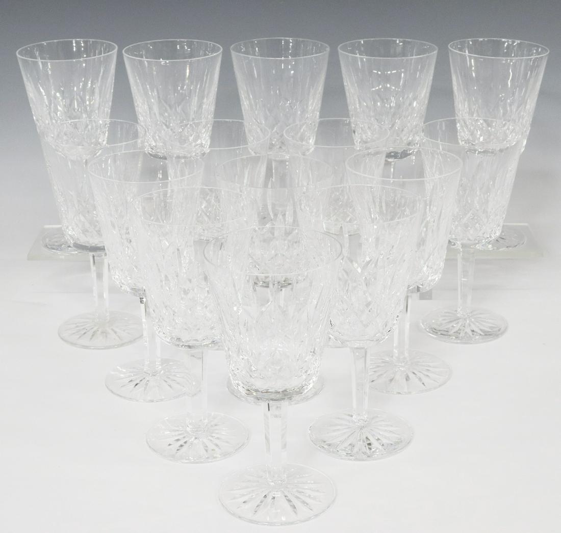 (15) WATERFORD 'LISMORE' CUT CRYSTAL WATER GOBLETS (1 of 4)