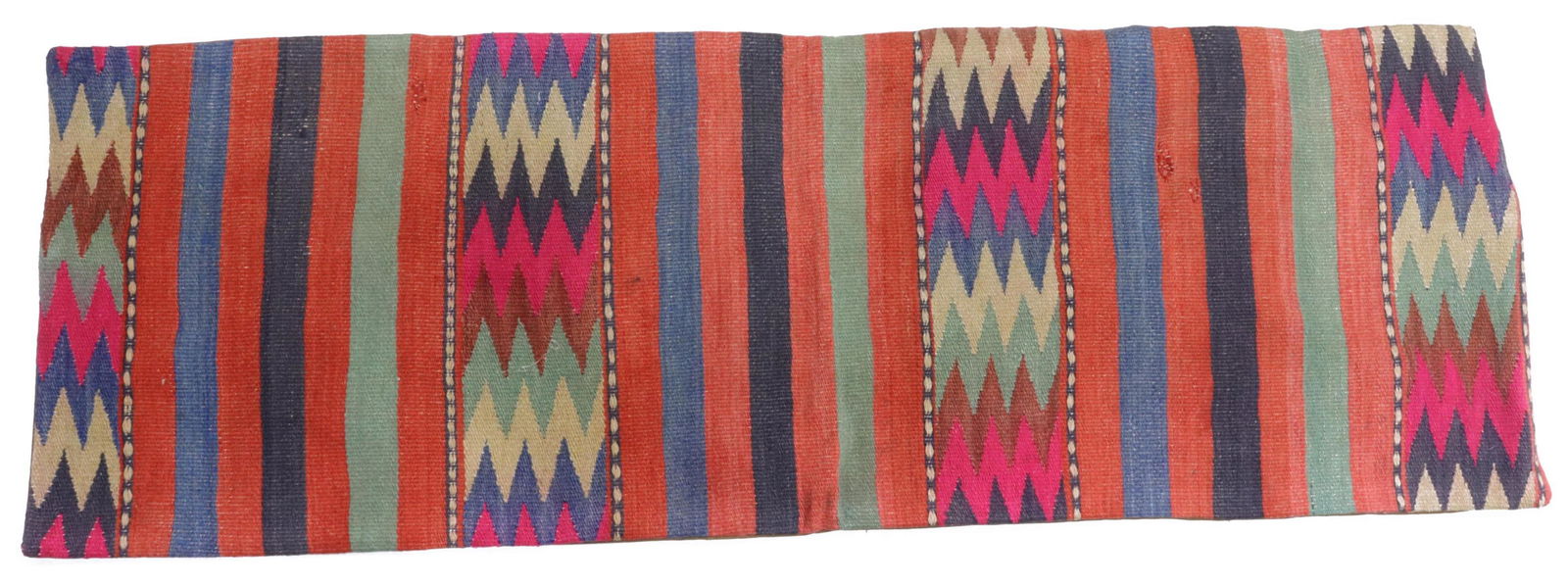 SOUTHWEST STYLE KILIM-FRONT LUMBAR PILLOW COVER (1 of 4)