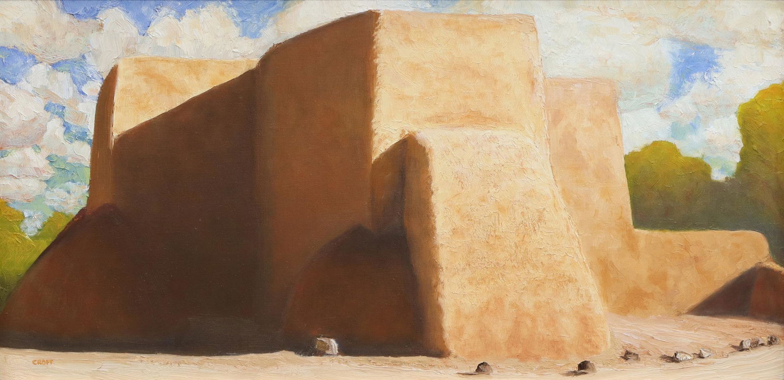 FRANK CROFT (B.1952) NEW MEXICO ROLLING CLOUDS (1 of 4)