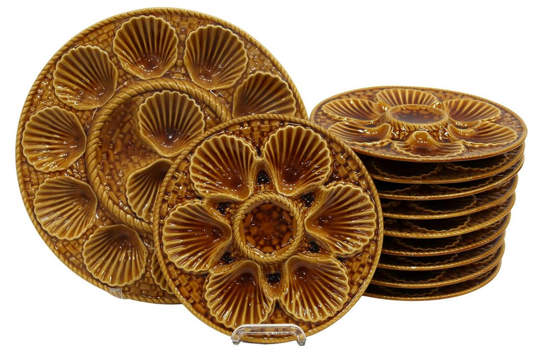 (11) FRENCH LONGCHAMP FAIENCE OYSTER SERVICE (1 of 4)