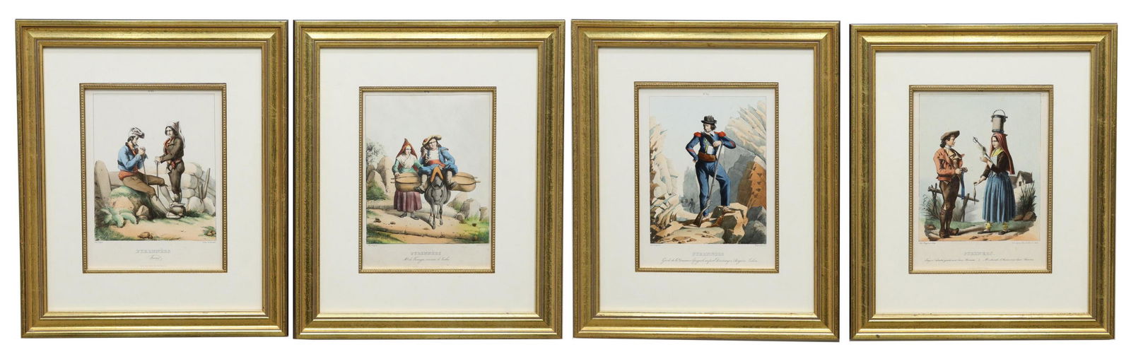 (4) FRENCH PYRENEES LITHOGRAPHS AFTER PINGRET (1 of 2)