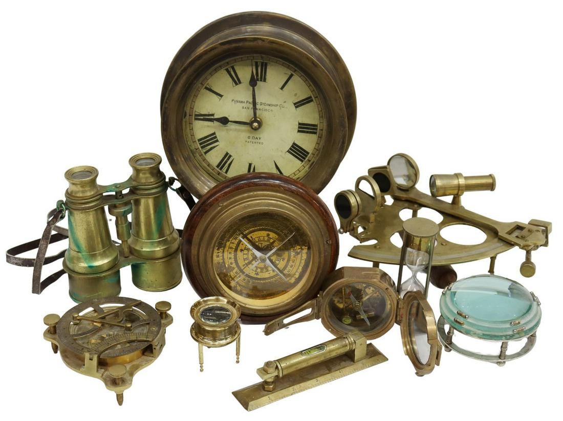 (10) SCIENTIFIC & MARITIME BRASS INSTRUMENTS (1 of 9)