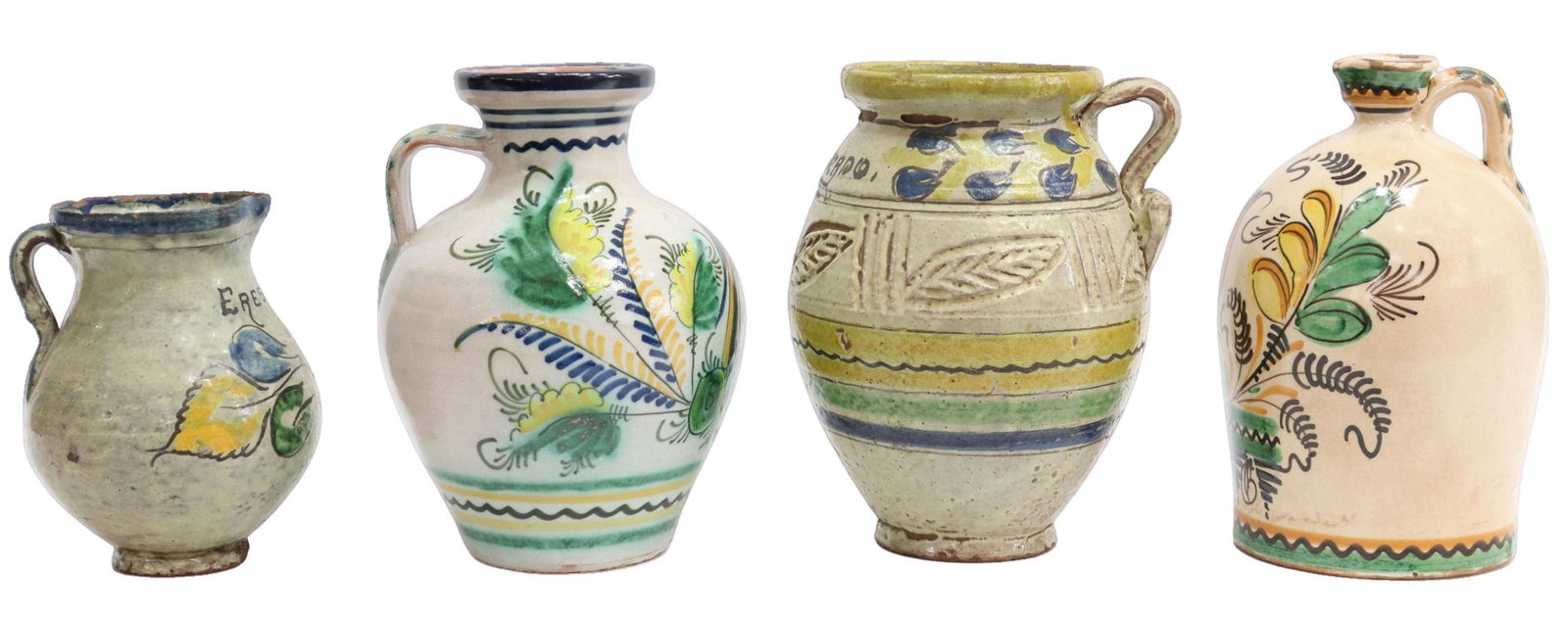 (4) TALAVERA POTTERY HANDLED JUGS (1 of 3)