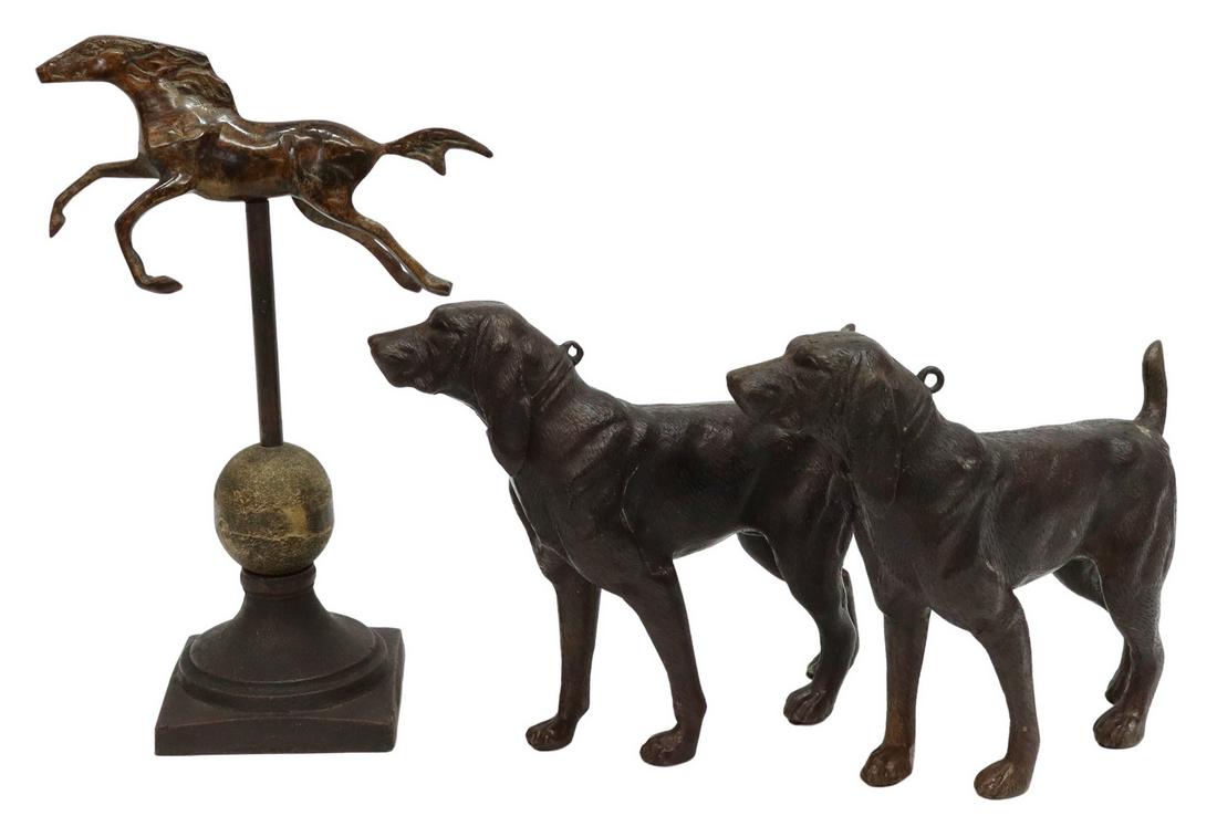 (3) DECORATIVE CAST RESIN & METAL SCULPTURES (1 of 3)