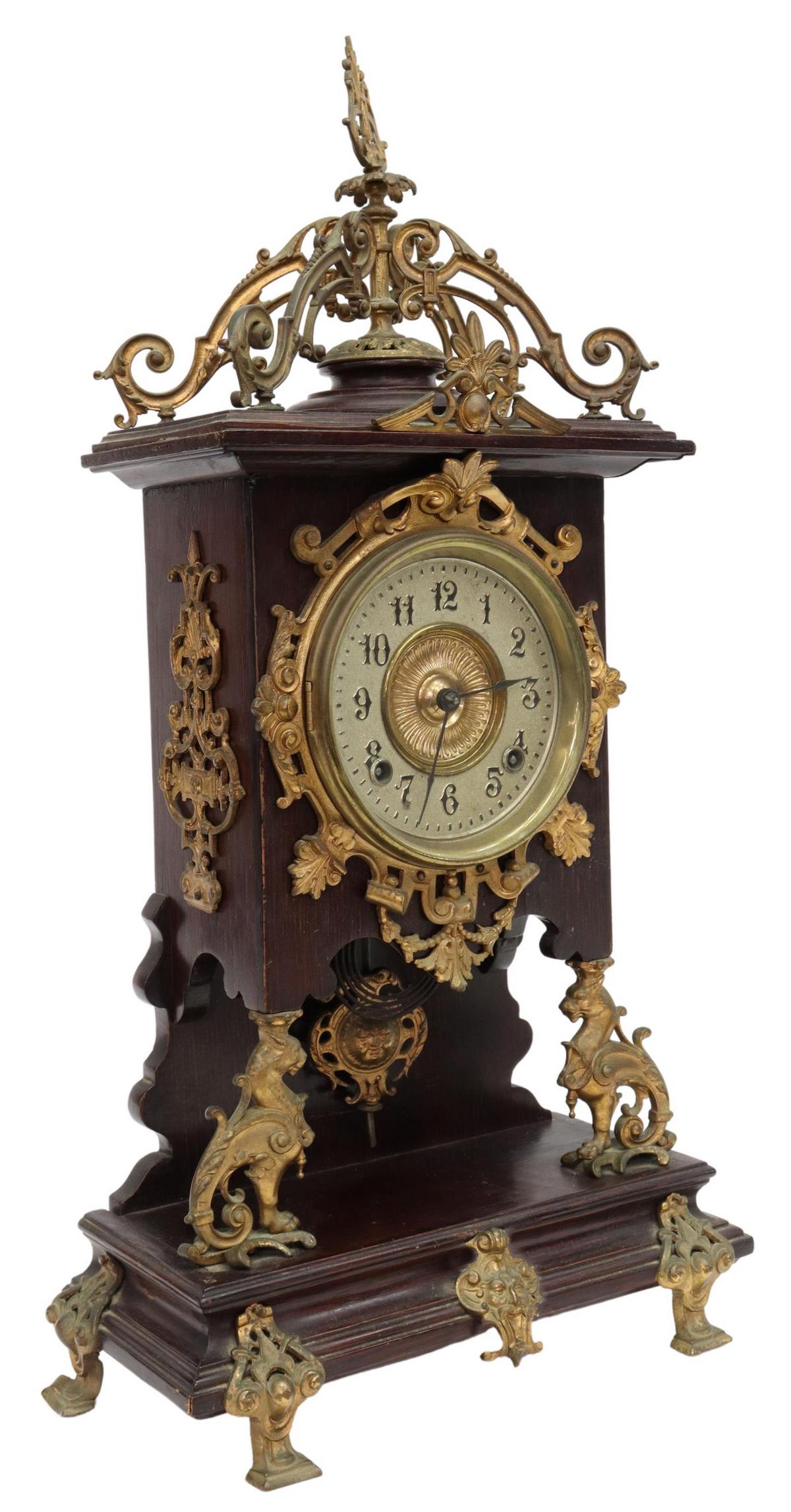 AMERICAN ANSONIA CLOCK COMPANY SHELF CLOCK (1 of 5)