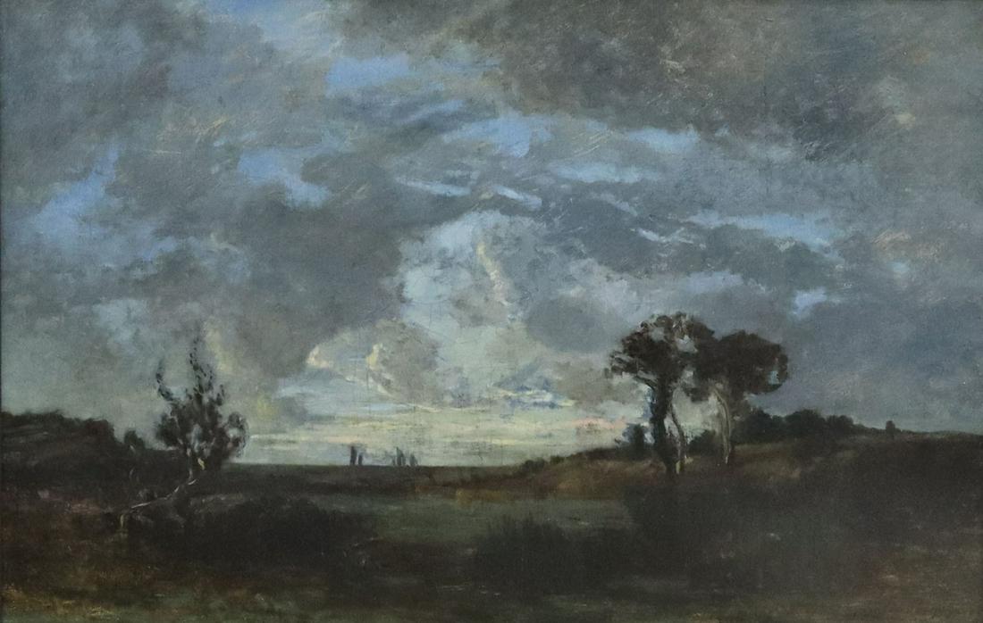 SIGNED OIL ON CANVAS LANDSCAPE PAINTING (1 of 4)