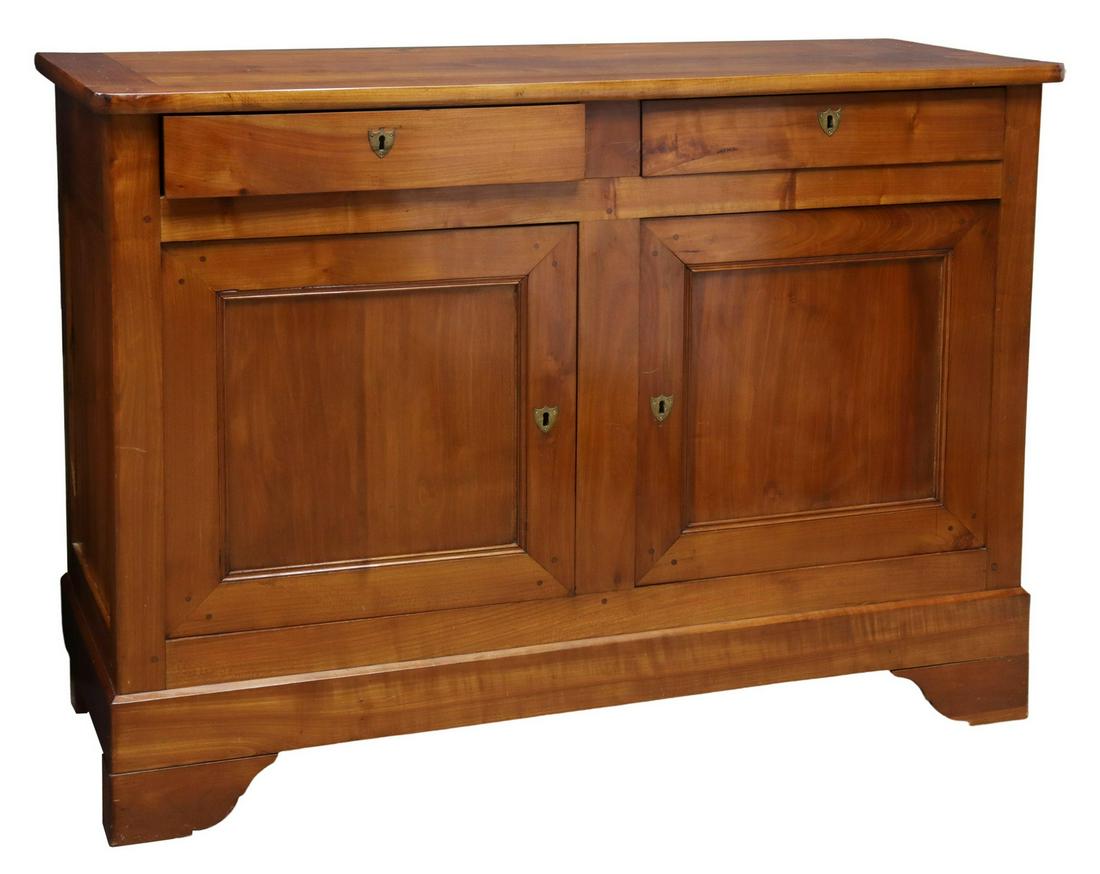 FRENCH LOUIS PHILIPPE STYLE FRUITWOOD SIDEBOARD (1 of 6)
