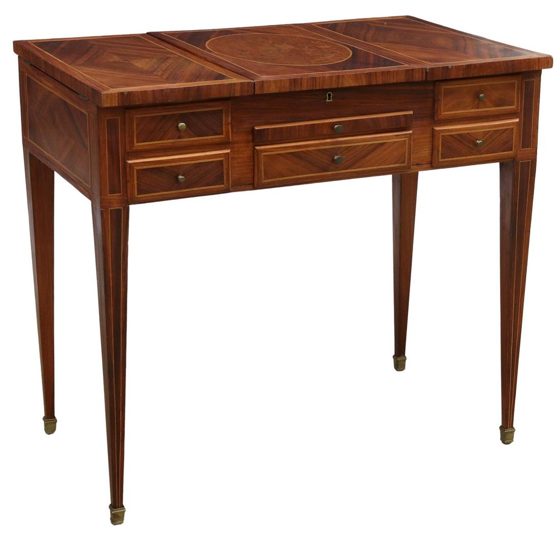 FRENCH LOUIS XVI STYLE POUDREUSE DRESSING TABLE (1 of 6)