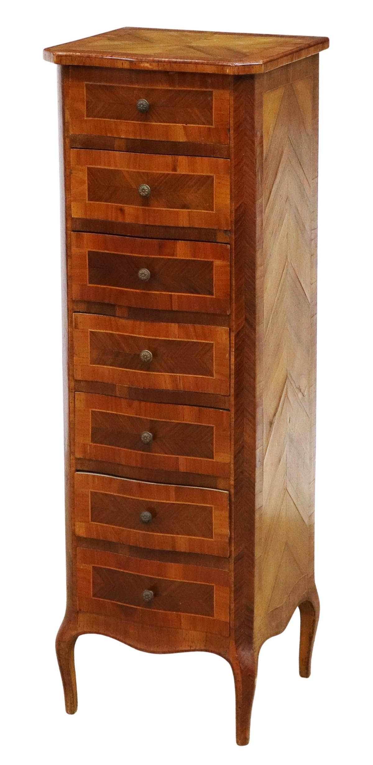 PETITE FRENCH LOUIS XV STYLE TALL CHEST (1 of 4)