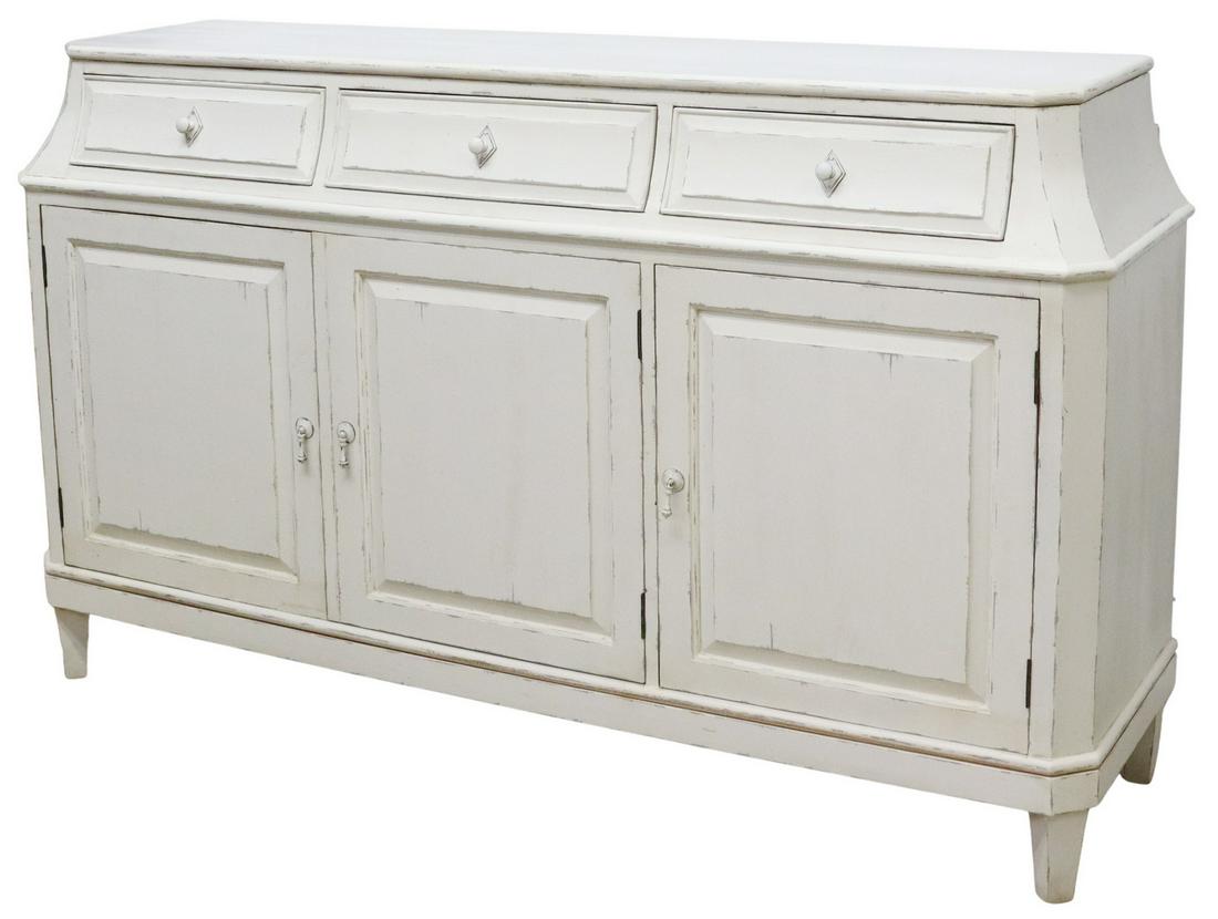 RUSTIC STYLE WHITE PAINTED SIDEBOARD (1 of 5)