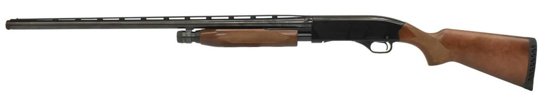 WINCHESTER M1300 RANGER 12 GAUGE PUMP SHOTGUN: Winchester Model 1300 Ranger shotgun, 12 gauge, slide action, tubular magazine, 27" vent rib with full Win Choke, hardwood checkered stock in two color tones, appears in good condition, SN L2375XXX *R