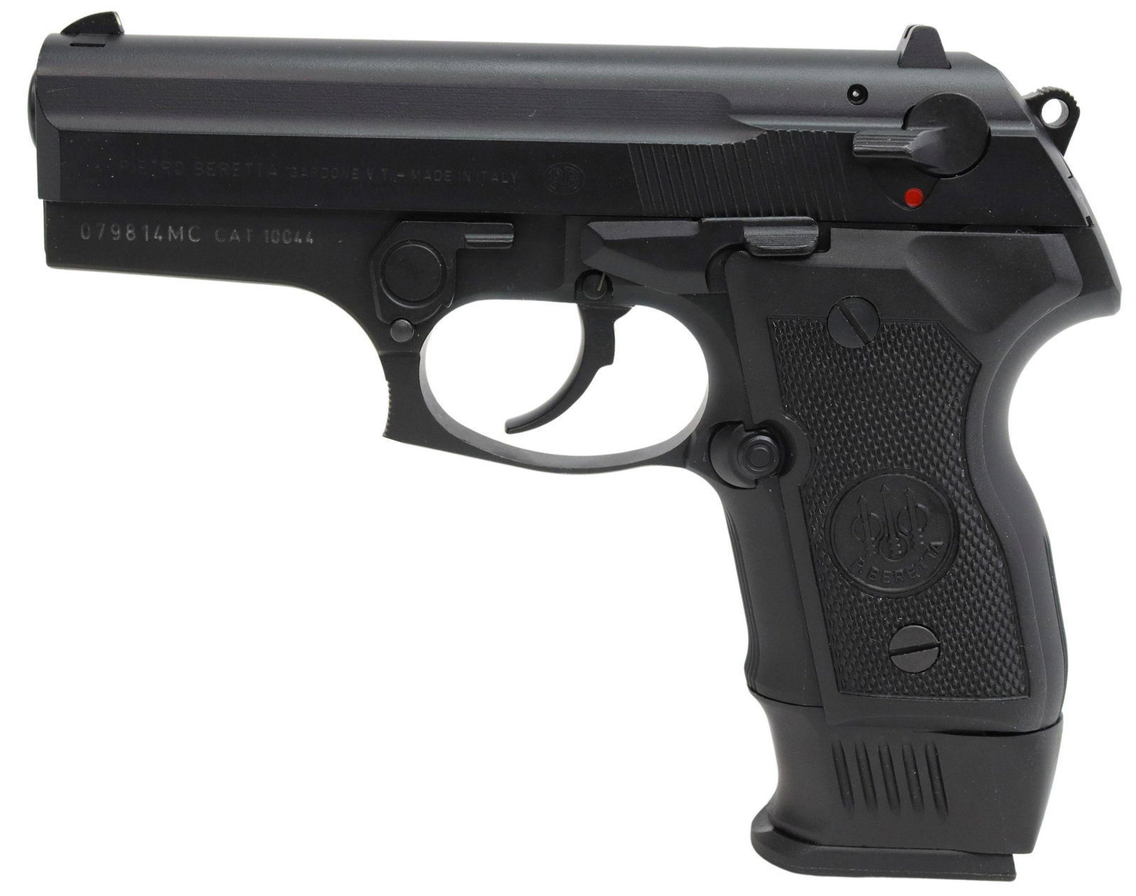 BERETTA MINI COUGAR DA PISTOL, .40 CALIBER: Beretta Model 8040F Mini Cougar pistol, .40S&W caliber, double action, 3.6" barrel, two 10 round magazines, Beretta hard plastic box, lock and cleaning brush, owner's manual, Beretta packaging, SN 079