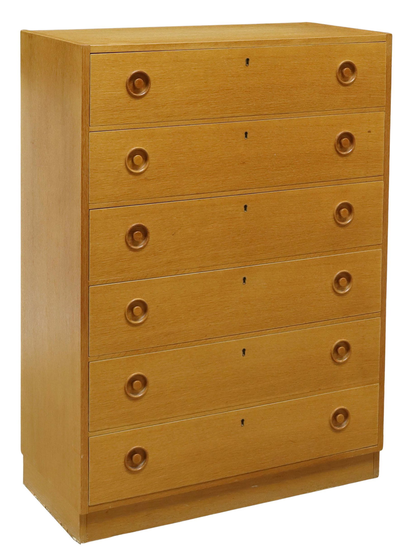 For Auction Danish Mid Century Modern Oak Chest Of Drawers 1419 On Feb 21 2021 Austin Auction Gallery In Tx