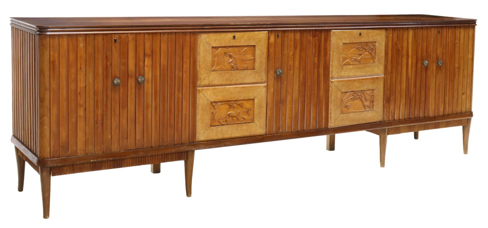 ITALIAN MID-CENTURY MODERN WALNUT SIDEBOARD (1 of 5)