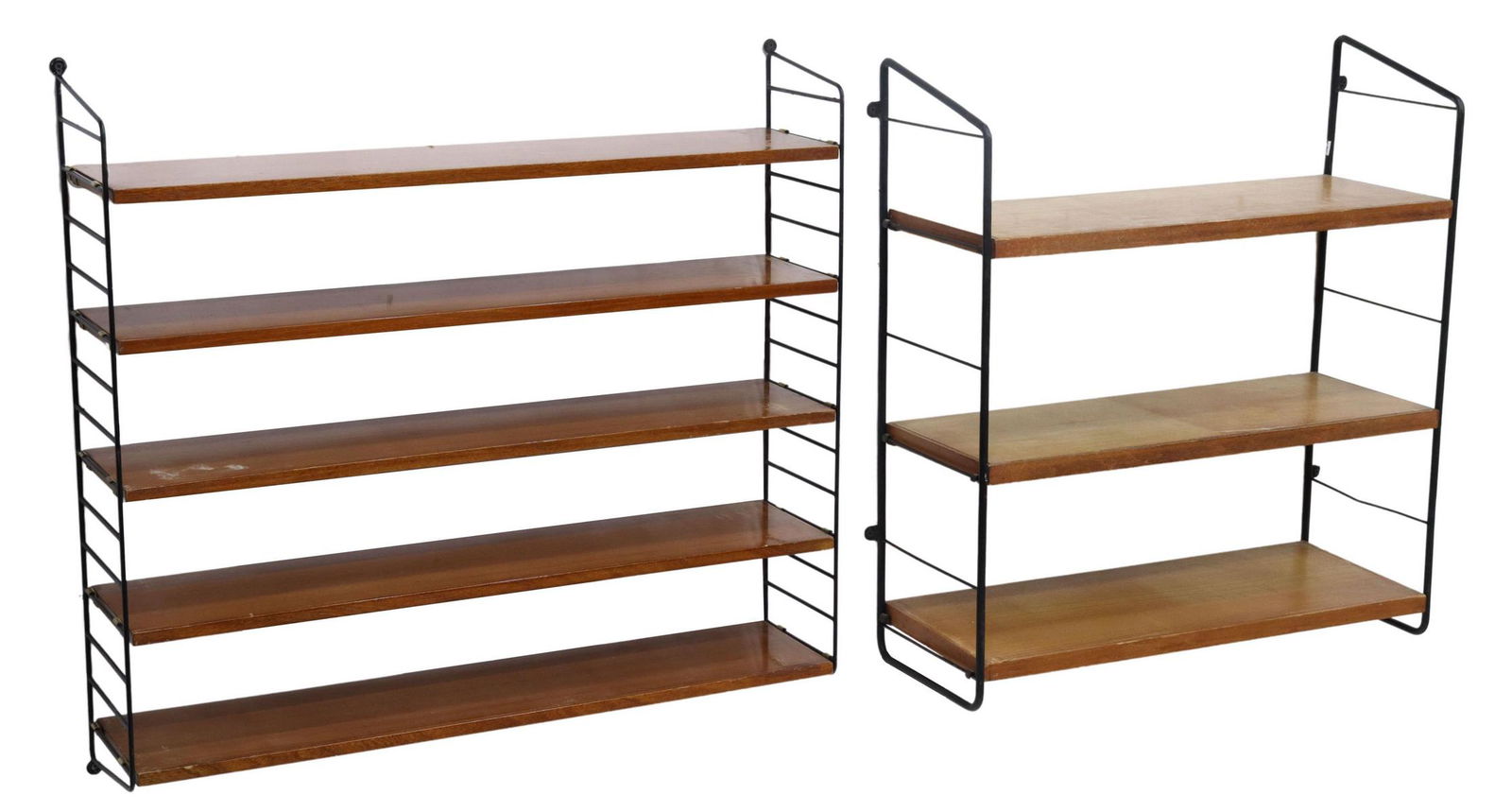 (2)ITALIAN MID-CENTURY MODERN WALL-MOUNTED SHELVES (1 of 2)
