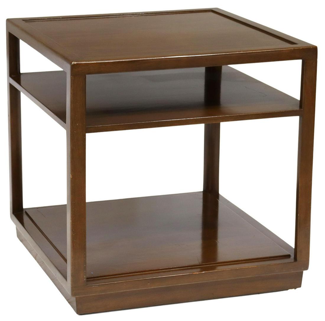 WORMLEY DUNBAR MID-CENTURY THREE-TIER SIDE TABLE (1 of 5)