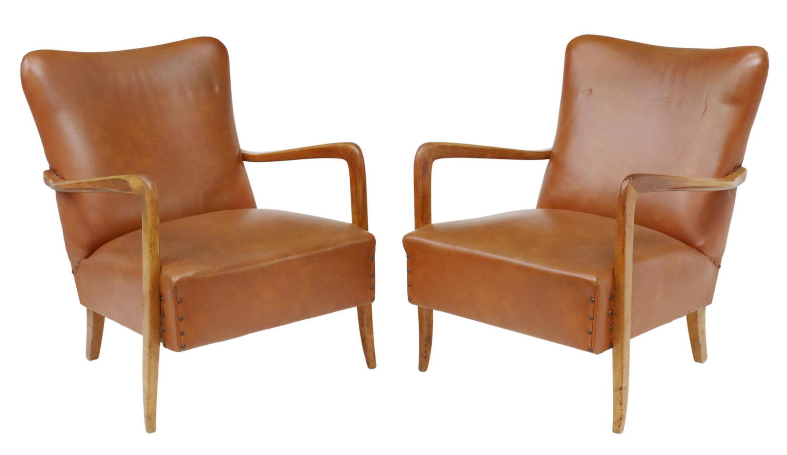 (2) ITALIAN MID-CENTURY MODERN ARMCHAIRS (1 of 3)