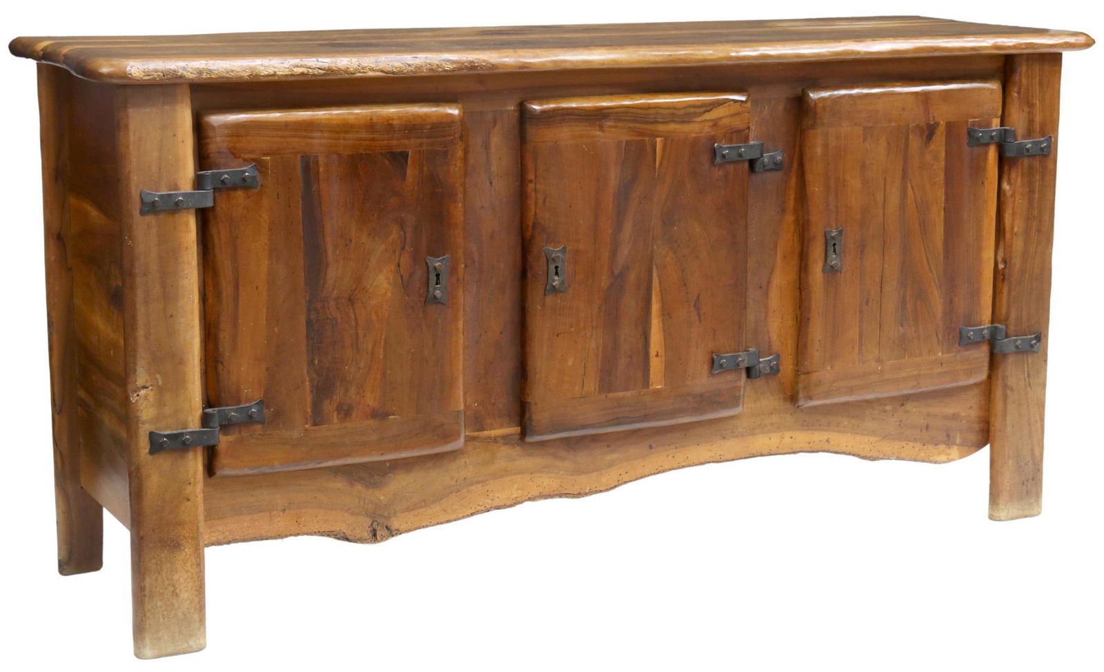 RUSTIC FRENCH LIVE EDGE OLIVE WOOD SIDEBOARD (1 of 6)