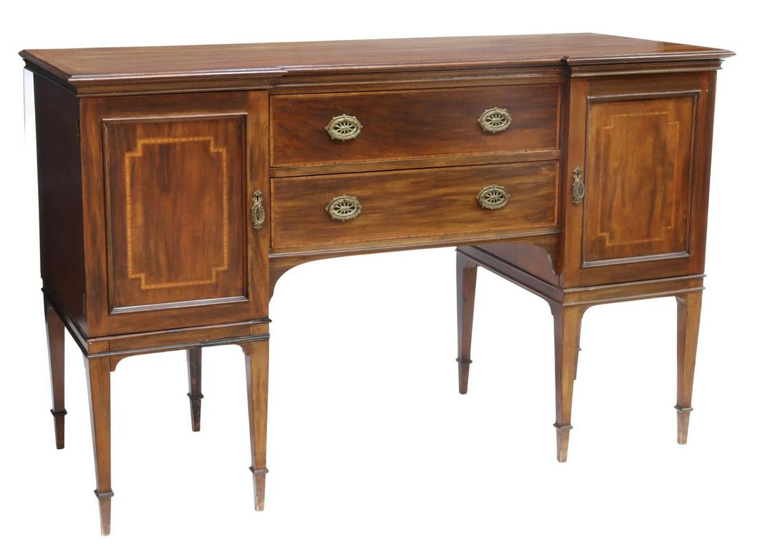 ENGLISH HEPPLEWHITE STYLE MAHOGANY SIDEBOARD (1 of 7)