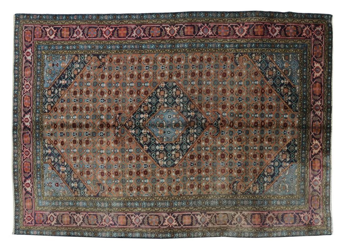 HAND-TIED PERSIAN BIJAR RUG, 9'4" X 6'4" (1 of 3)