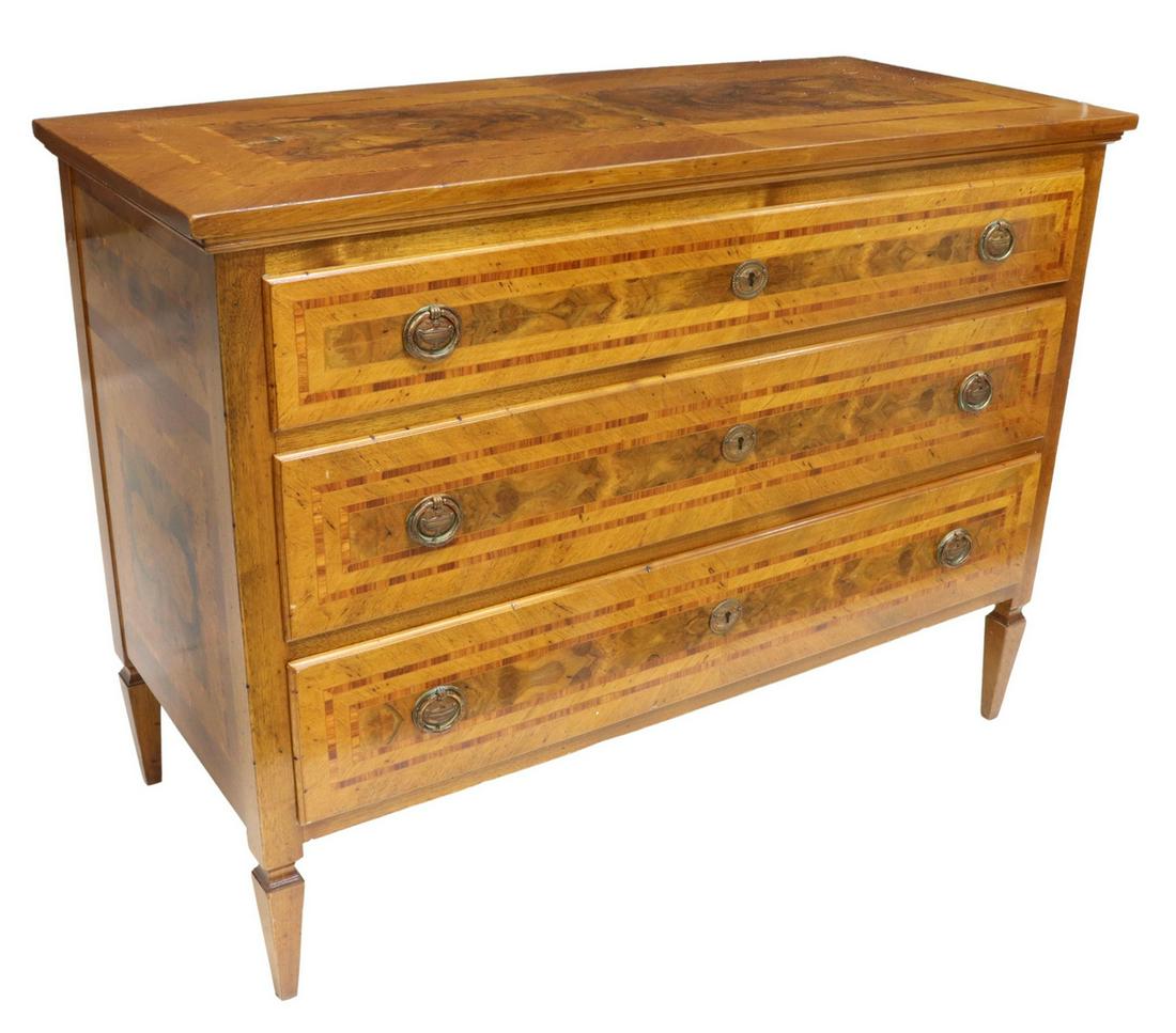 ITALIAN NEOCLASSICAL STYLE THREE-DRAWER COMMODE (1 of 5)