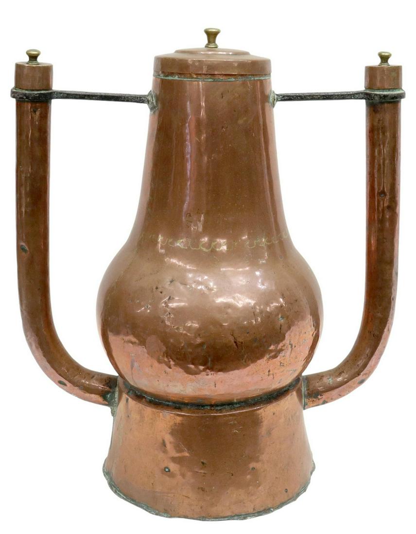 LARGE COPPER CLEAVED WATER EWER (1 of 3)