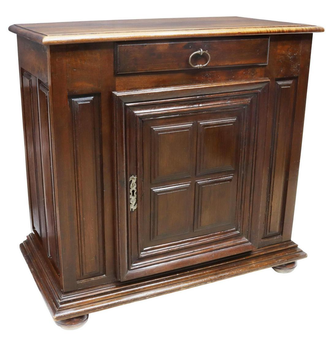 FRENCH LOUIS XIII STYLE WALNUT CONFITURIER CABINET (1 of 5)