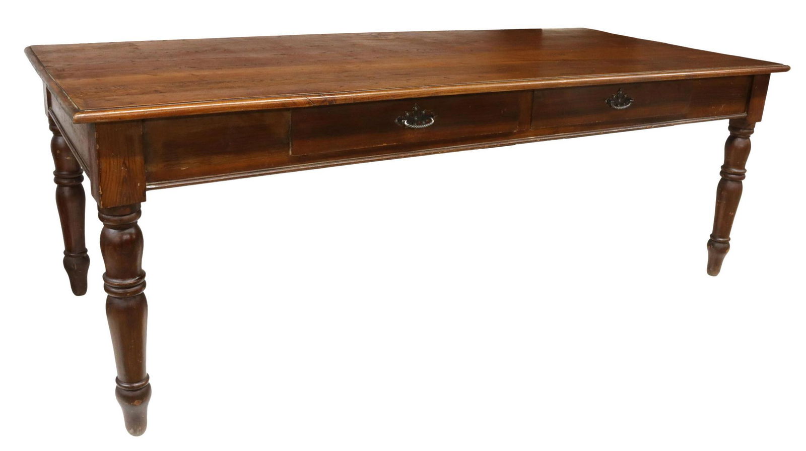 FRENCH PROVINCIAL ELM FARMHOUSE TABLE (1 of 5)