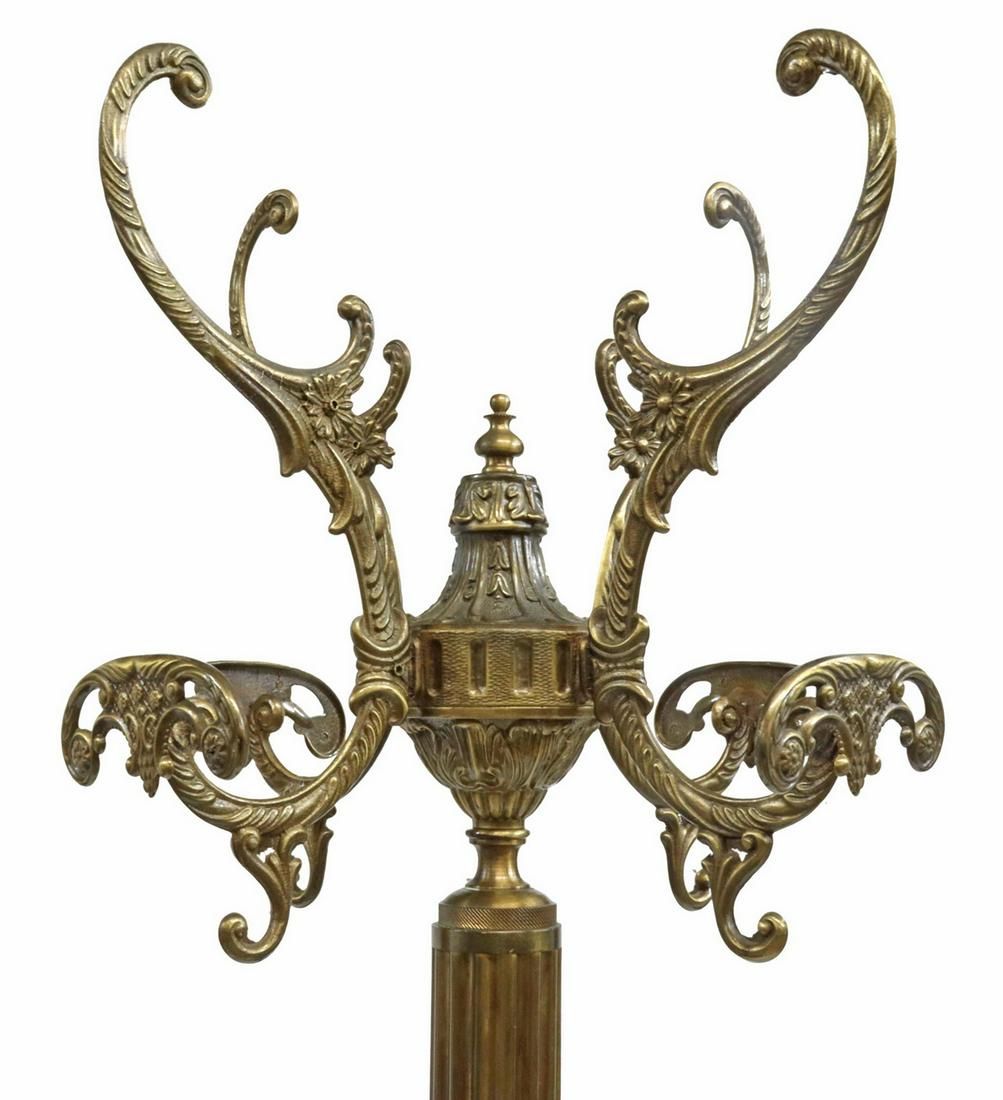 ITALIAN GILT METAL STANDING HALL TREE (1 of 3)