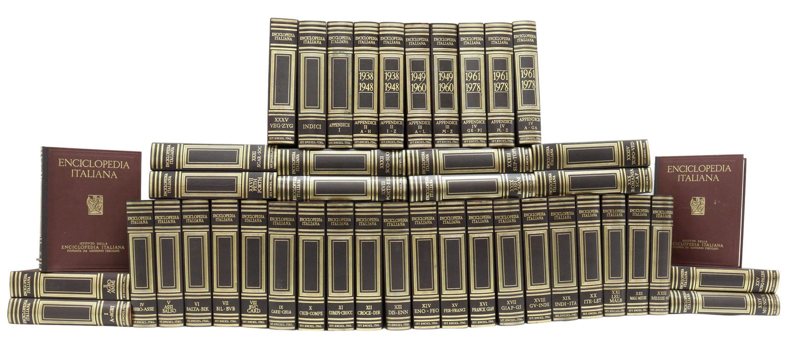 (44) ITALIAN TRECCANI ENCYCLOPEDIA BOOKS SET (1 of 5)