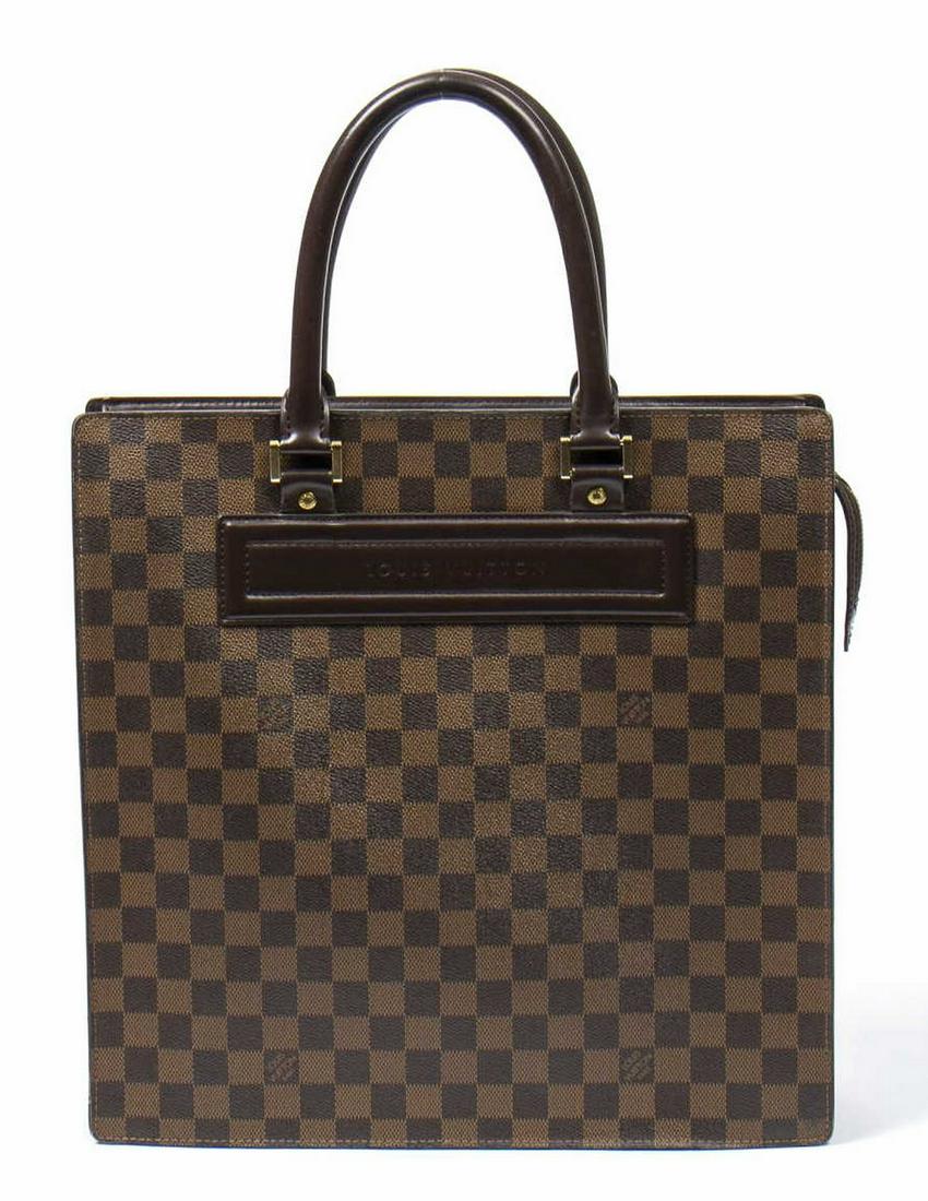 LOUIS VUITTON 'VENICE GM' DAMIER EBENE HANDBAG (1 of 7)