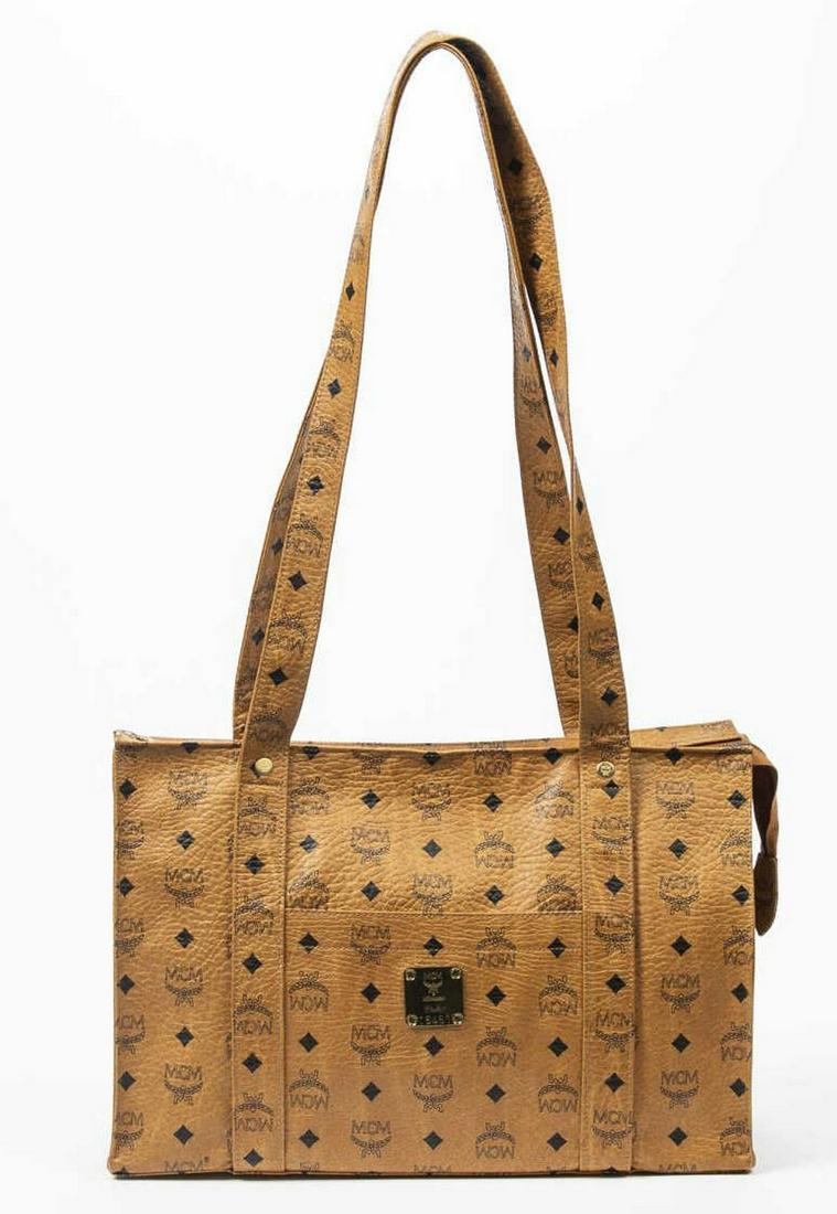 VINTAGE MCM 'VISETOS' SHOPPING TOTE BAG (1 of 7)