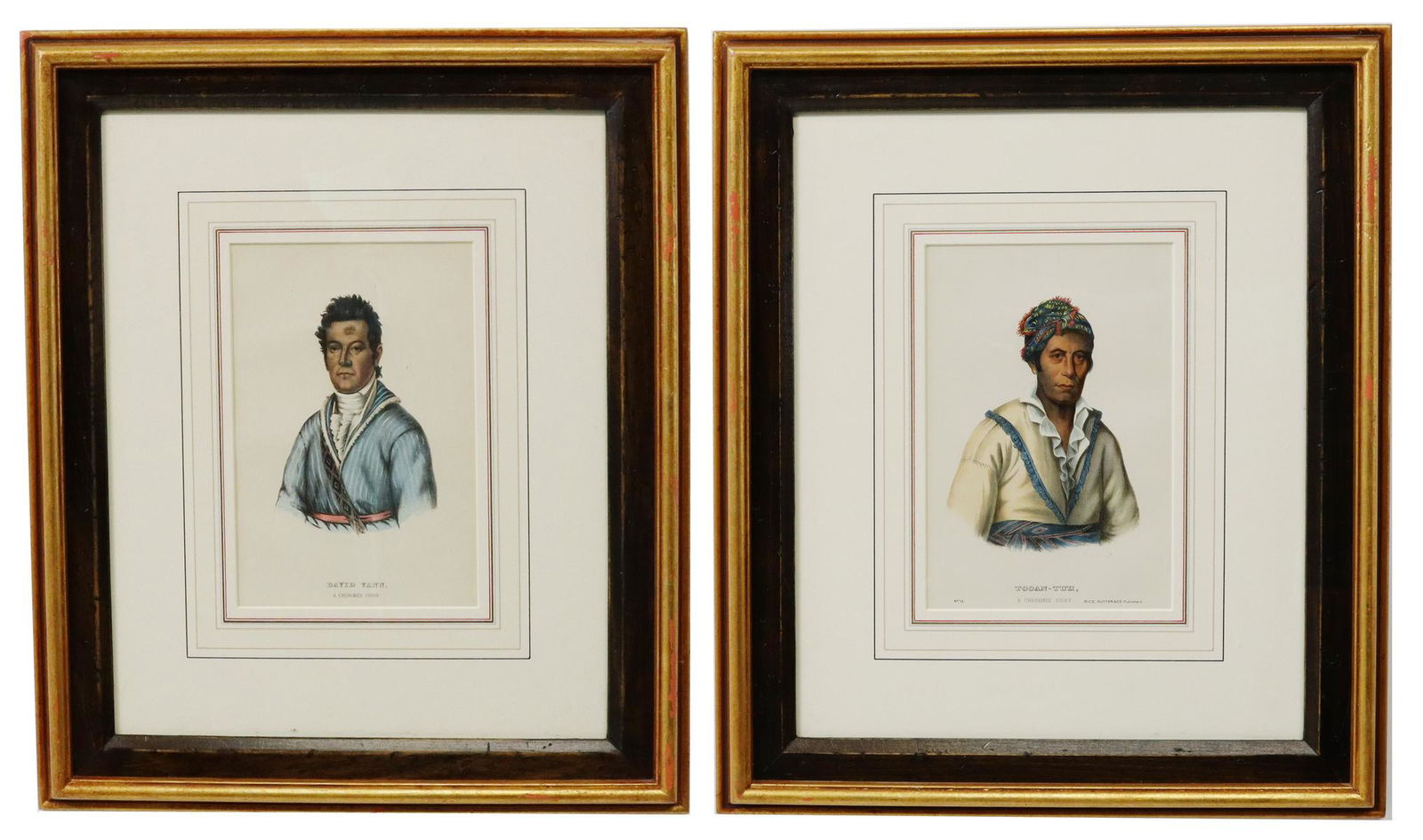 (2) McKENNEY HALL INDIAN TRIBES NA LITHOGRAPHS (1 of 6)