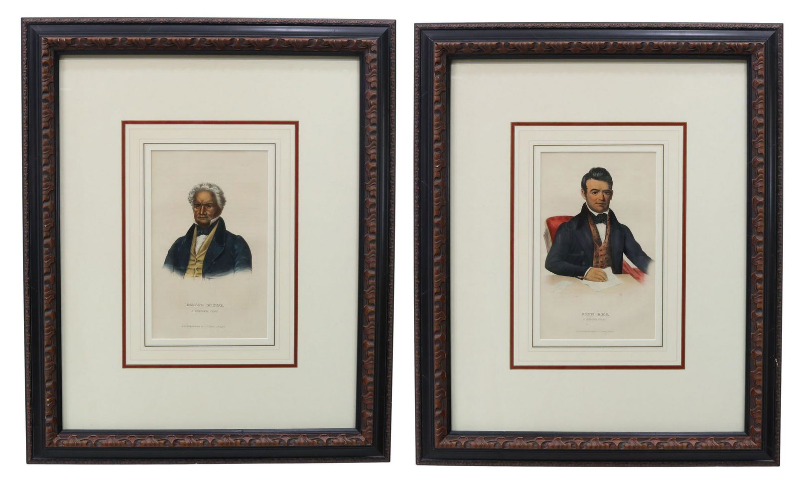 (2) McKENNEY HALL INDIAN TRIBES NA LITHOGRAPHS (1 of 8)