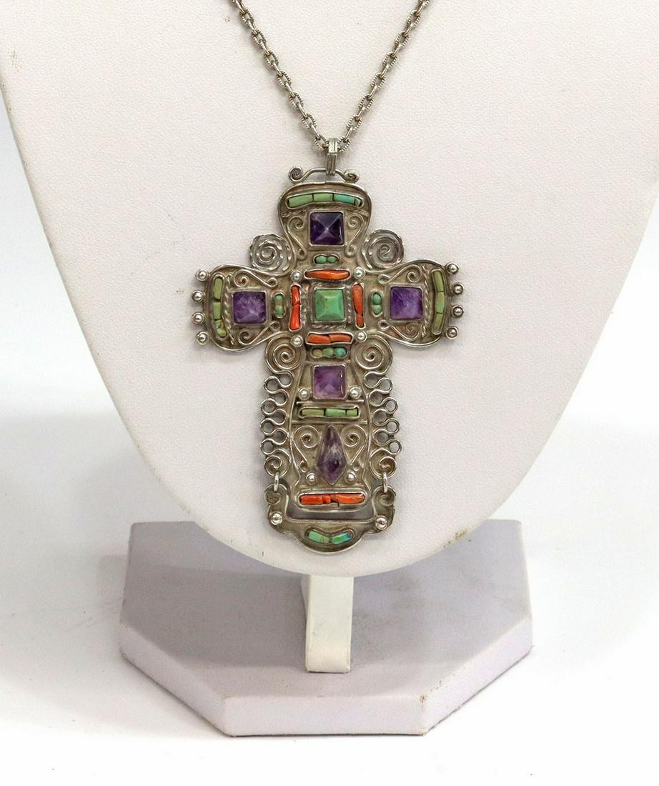 MATILDE POULAT (D.1960) MEXICO CROSS PENDANT (1 of 4)