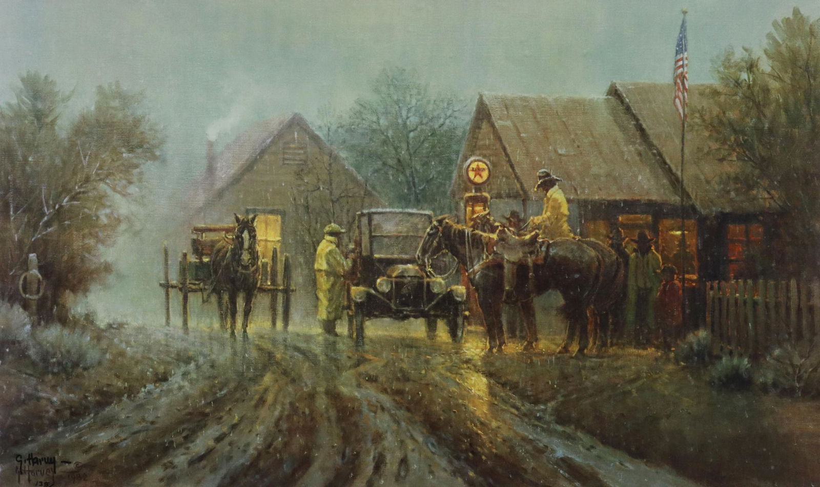 G. HARVEY LIMITED-ED. PRINT 'COUNTRY POST OFFICE' (1 of 4)