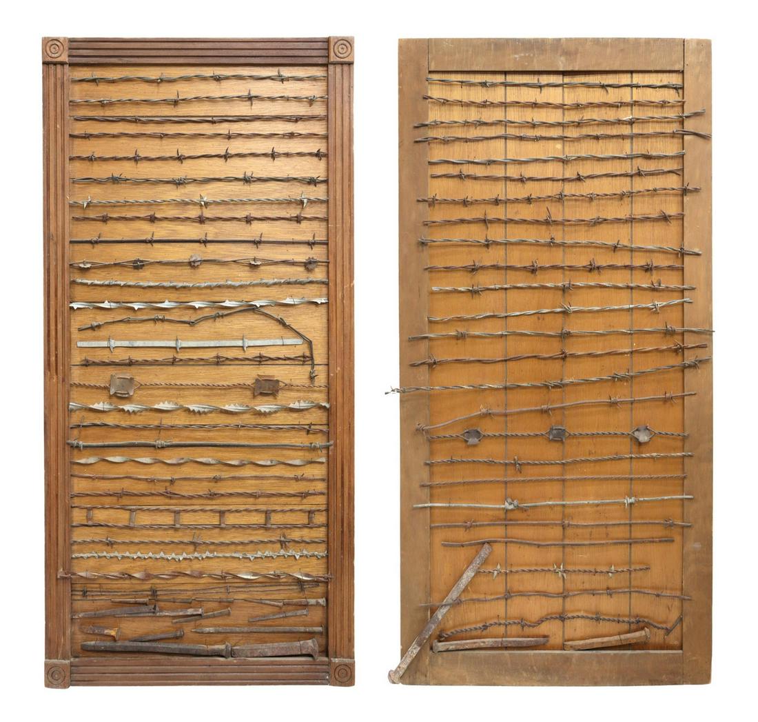 (2) TEXAS BARBED WIRE DISPLAY BOARDS (1 of 6)