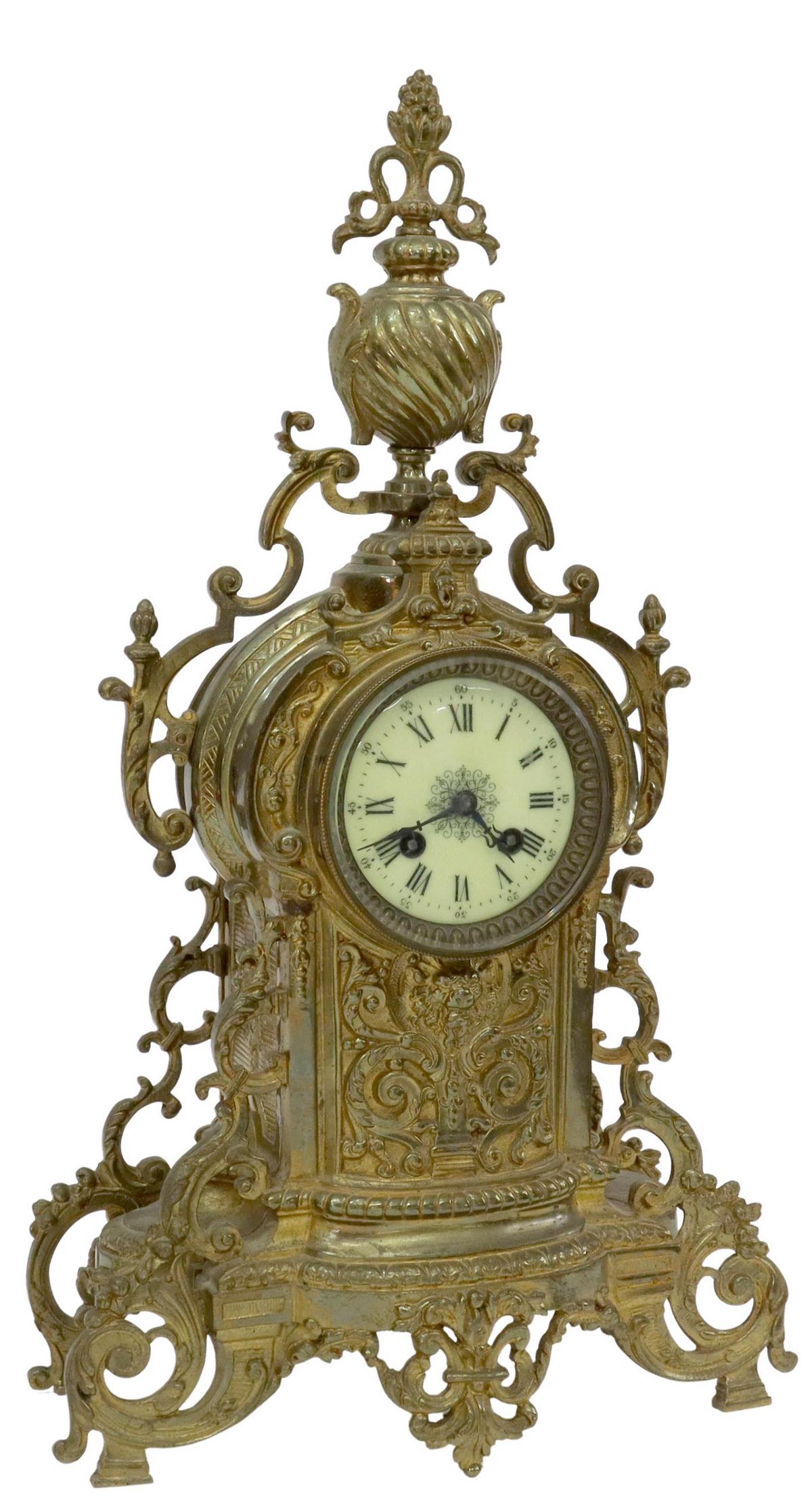FRENCH RENAISSANCE REVIVAL MANTEL SHELF CLOCK (1 of 8)