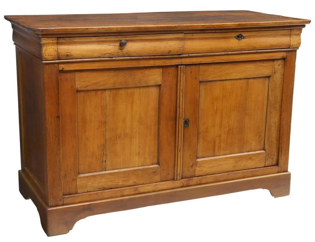 FRENCH LOUIS PHILIPPE PERIOD FRUITWOOD SIDEBOARD (1 of 6)