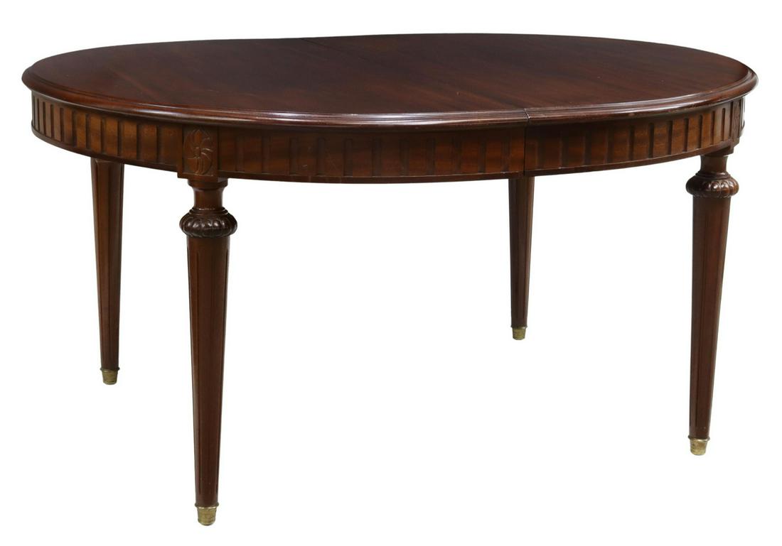 LOUIS XVI STYLE MAHOGANY EXTENSION DINING TABLE (1 of 5)