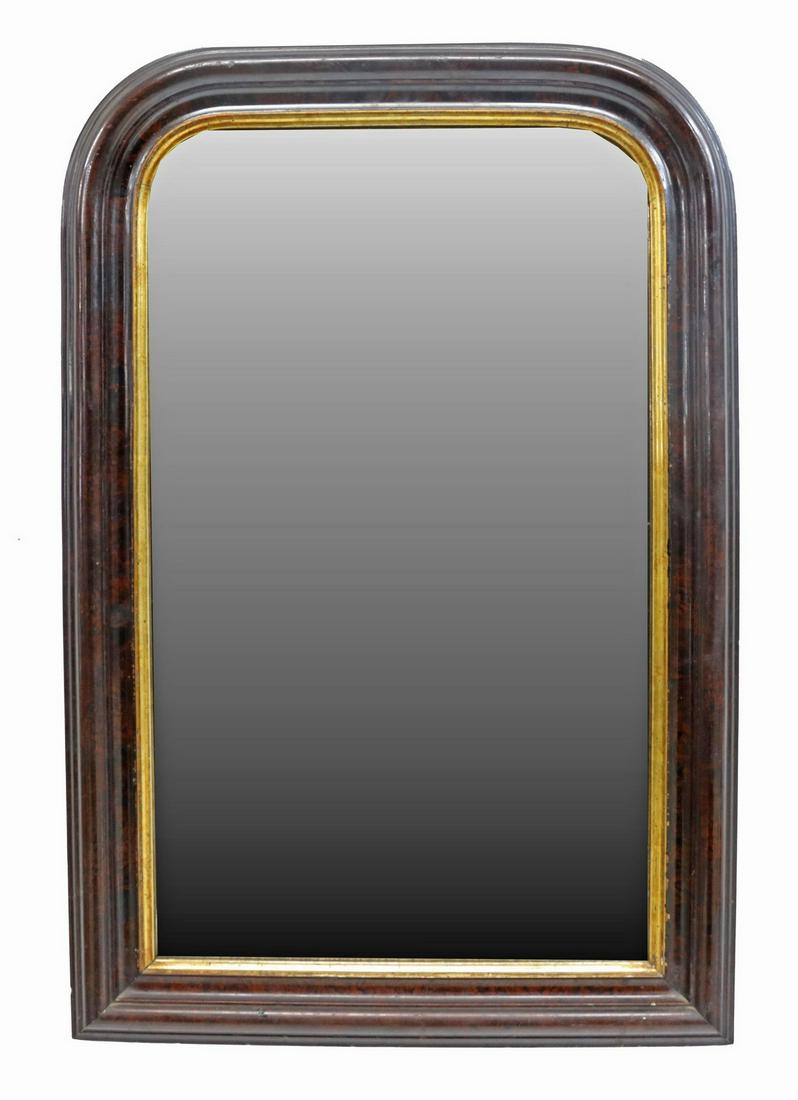 FRENCH CHARLES X STYLE PARCEL GILT WALL MIRROR (1 of 3)