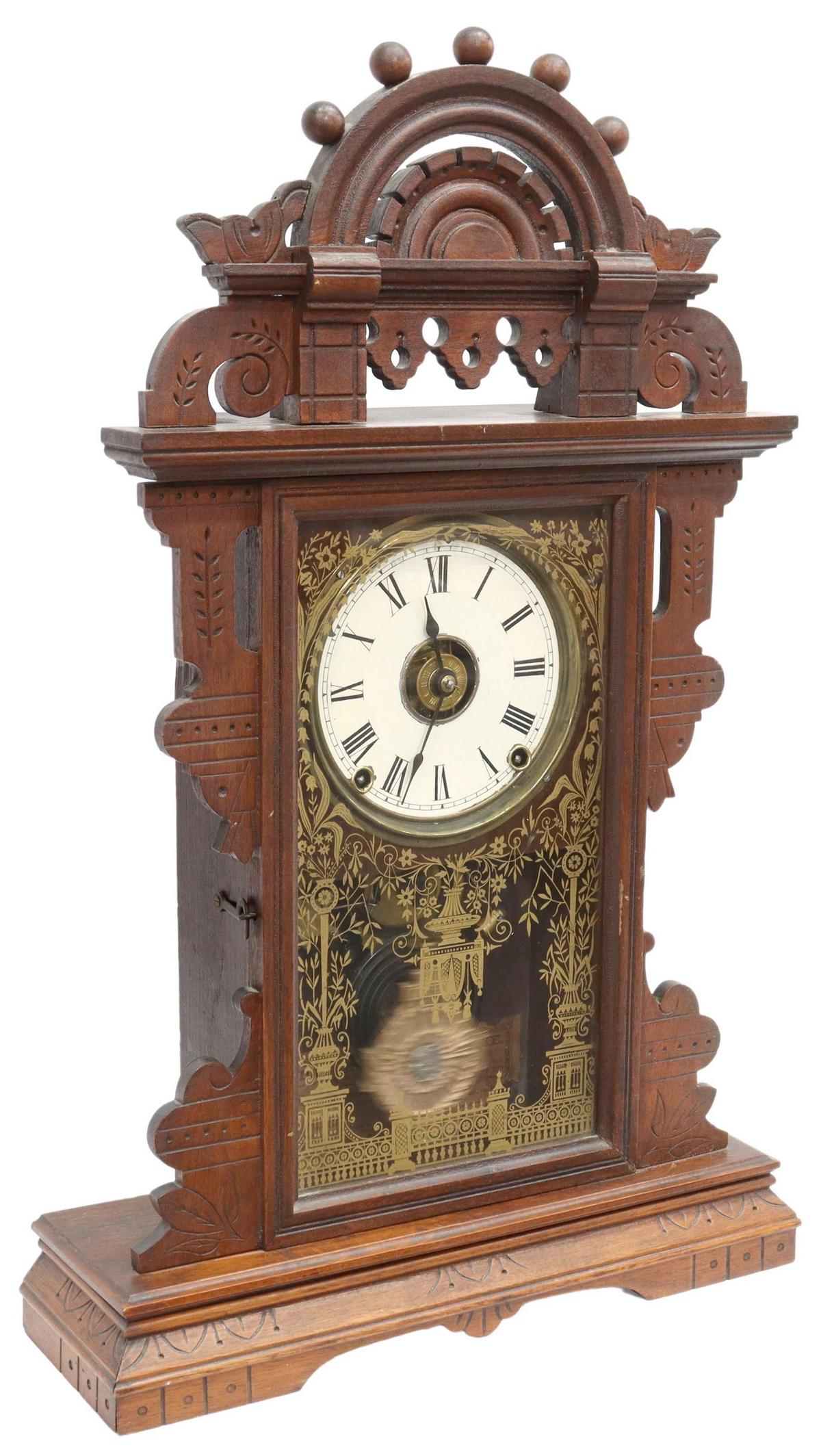 VICTORIAN SETH THOMAS 'ECLIPSE' SHELF CLOCK (1 of 7)