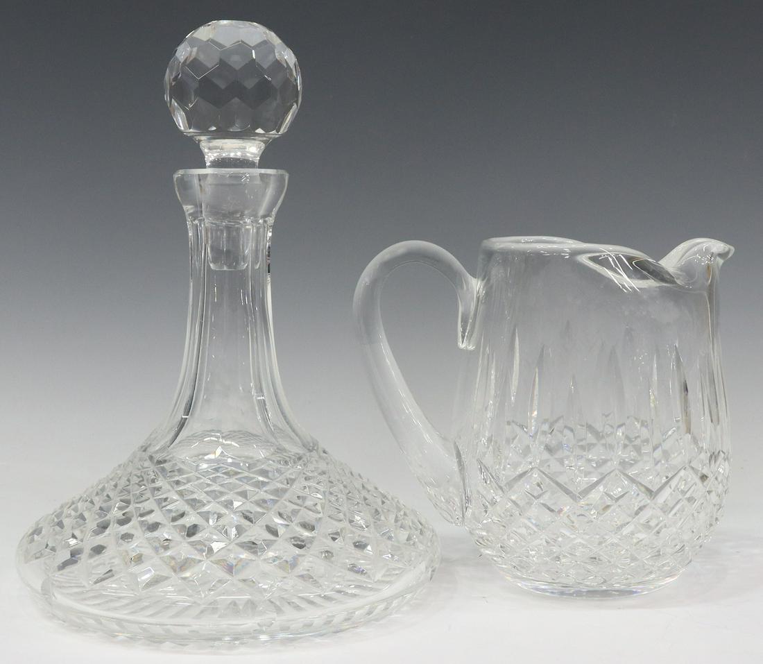 2) WATERFORD ALANA SHIPS DECANTER, LISMORE PITCHER (1 of 3)