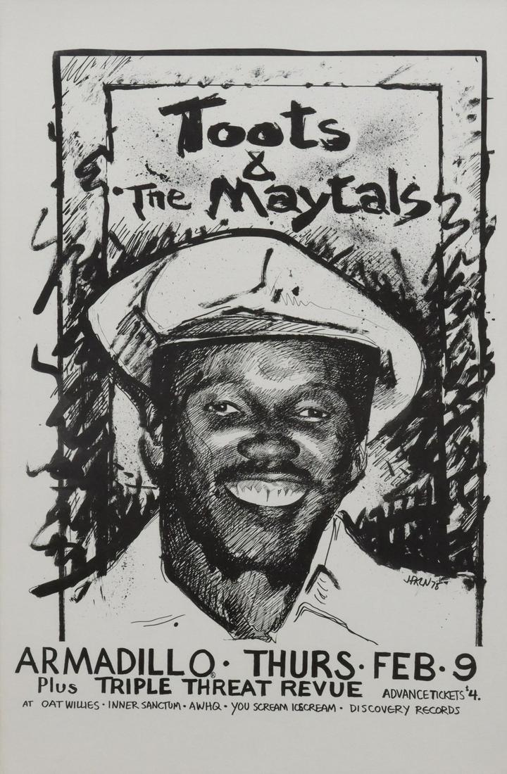 JFKLN CONCERT POSTER TOOTS HIBBET, RAY VAUGHAN (1 of 3)