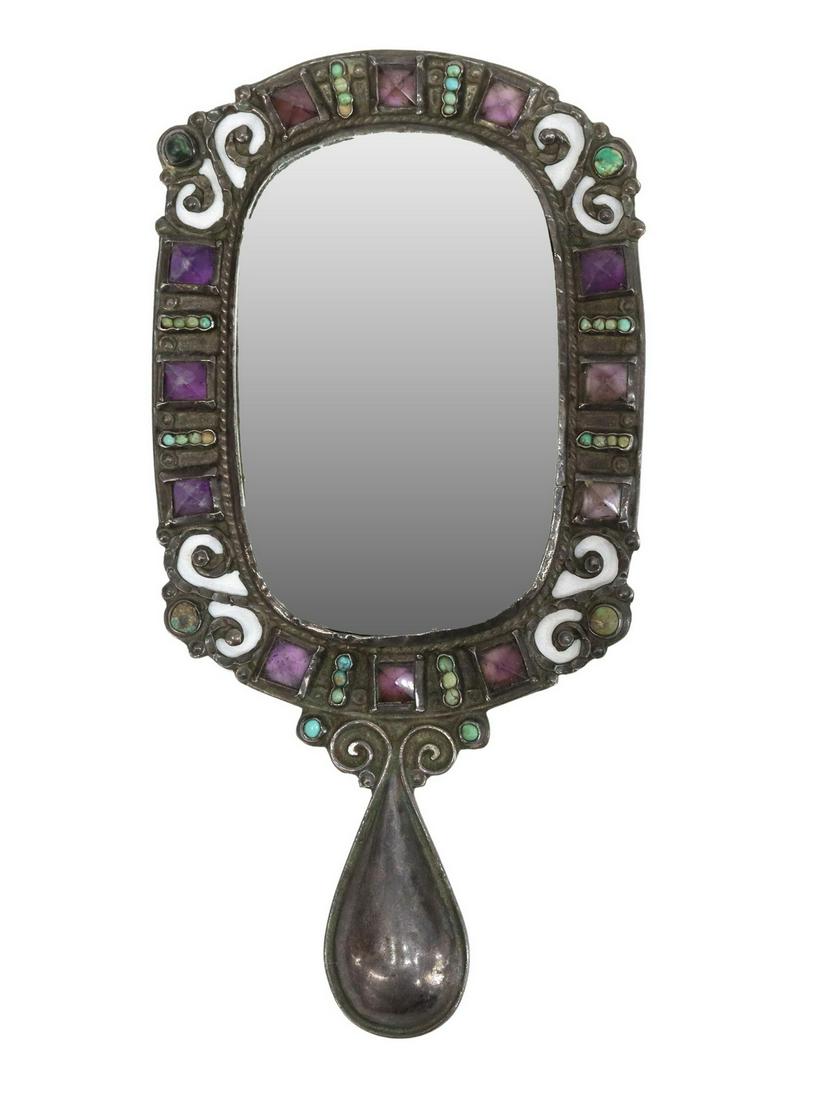 MATILDE POULAT (D.1960) MEXICO SILVER HAND MIRROR (1 of 4)