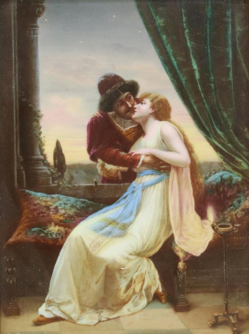 BERLIN KPM PORCELAIN PLAQUE ROMEO & JULIET (1 of 5)