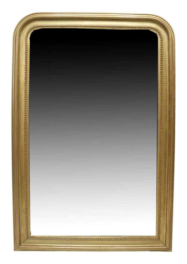 FRENCH CHARLES X GILTWOOD MIRROR, 57.5" X 39.5" (1 of 3)