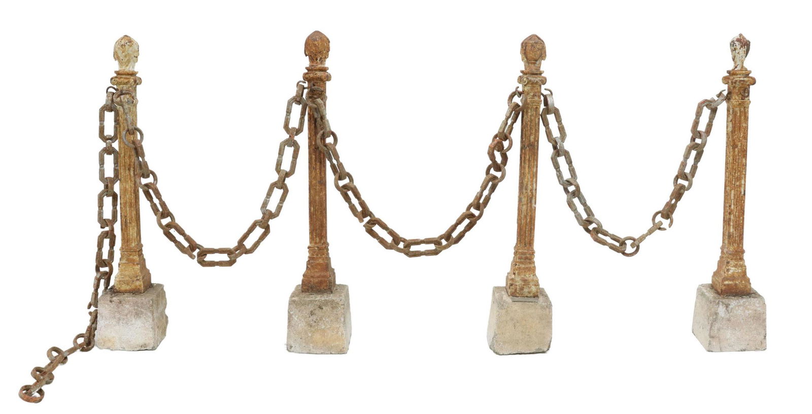 (4) FRENCH NEOCLASSICAL CAST IRON STANCHIONS (1 of 4)