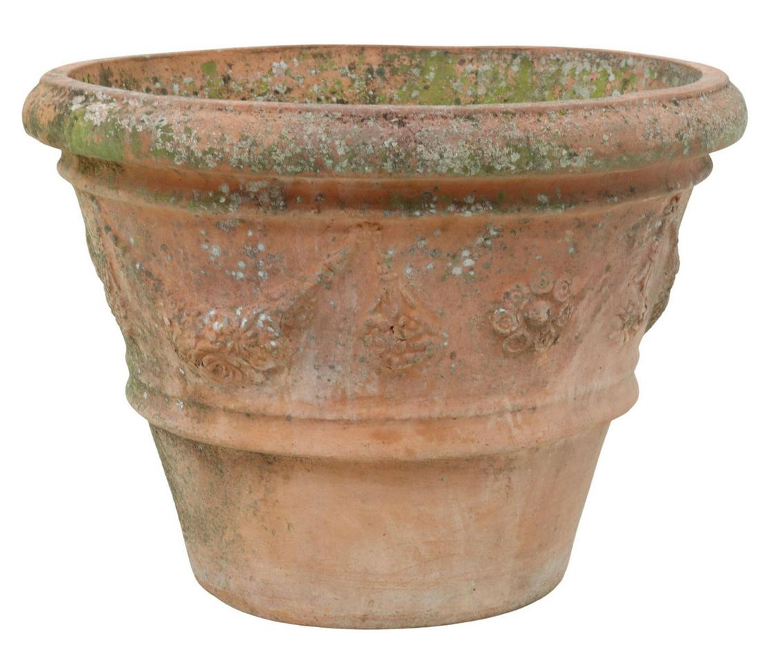 LARGE FRENCH ANDUZE TERRACOTTA PLANTER (1 of 3)