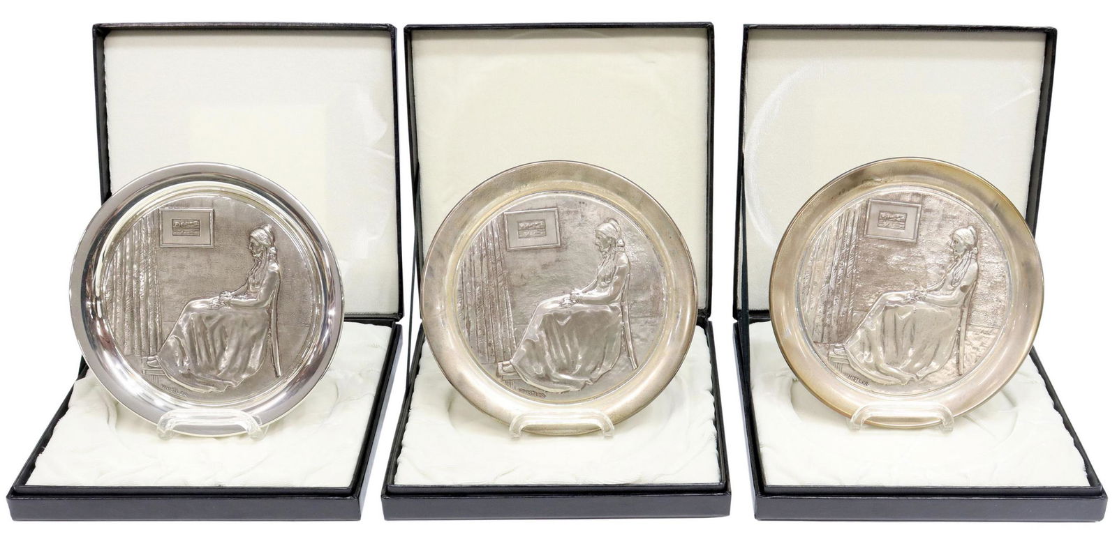 (3) GEO. WASHINGTON MINT STERLING PLATES, 30 OZT (1 of 3)